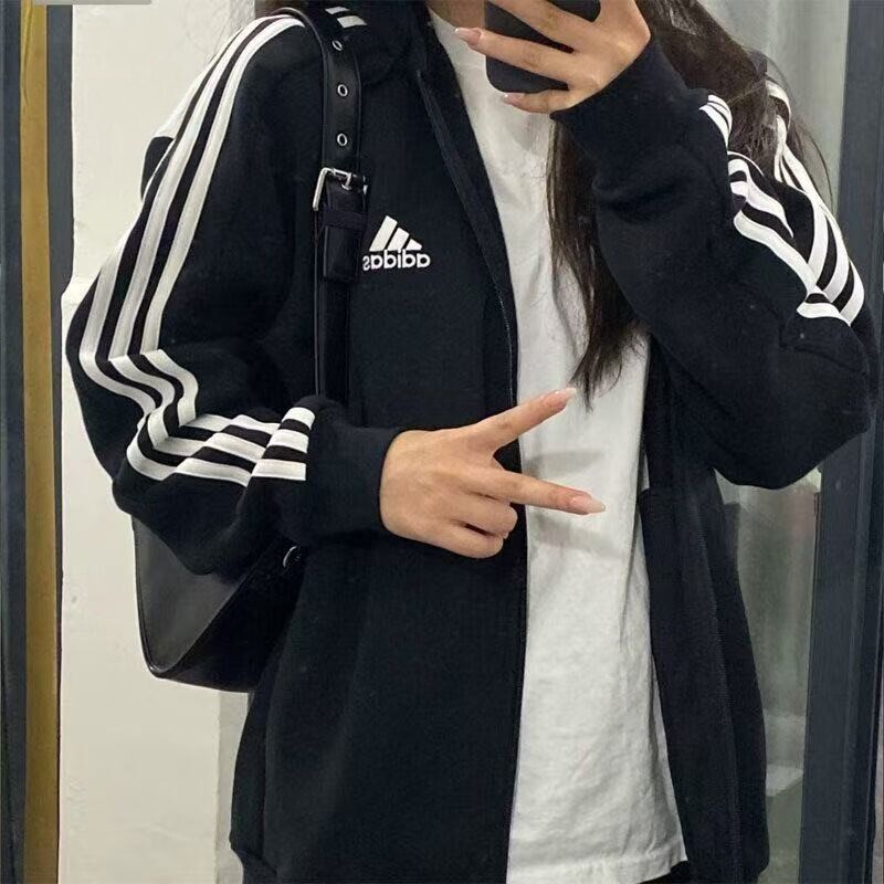 Adidas阿迪达斯正品经典三条纹外套2026秋季男女韩版运动上衣