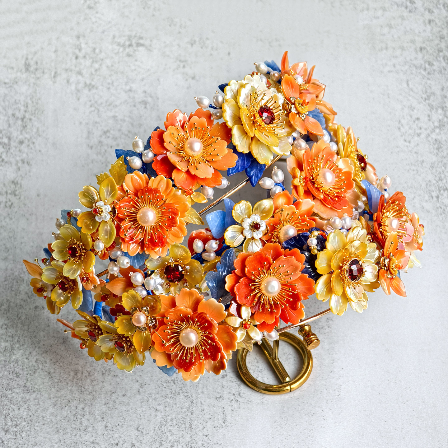 墨涧花原创万宝螺重工发冠