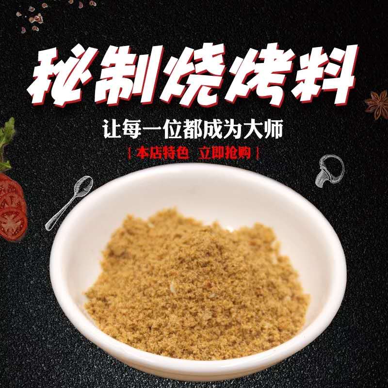 (用1元券)烧烤铁板炸串调料小吃五香味干料烤肉蘸料1000g商用撒料包邮