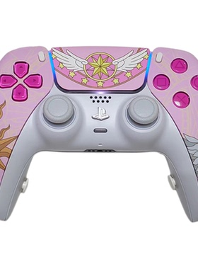 PS5手柄 优化定制BESAVIOR圆点四背键 全机械按键 粉红宝石外观