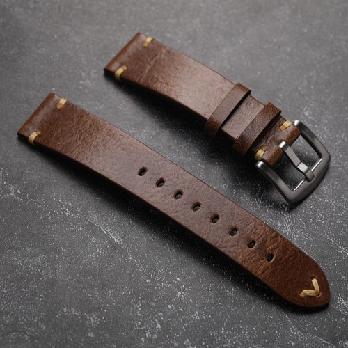 手工头层真皮表带181920mm