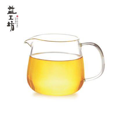 【益工坊】大益公道杯 耐热玻璃茶杯功夫茶具350ml茶杯茶具耐高温