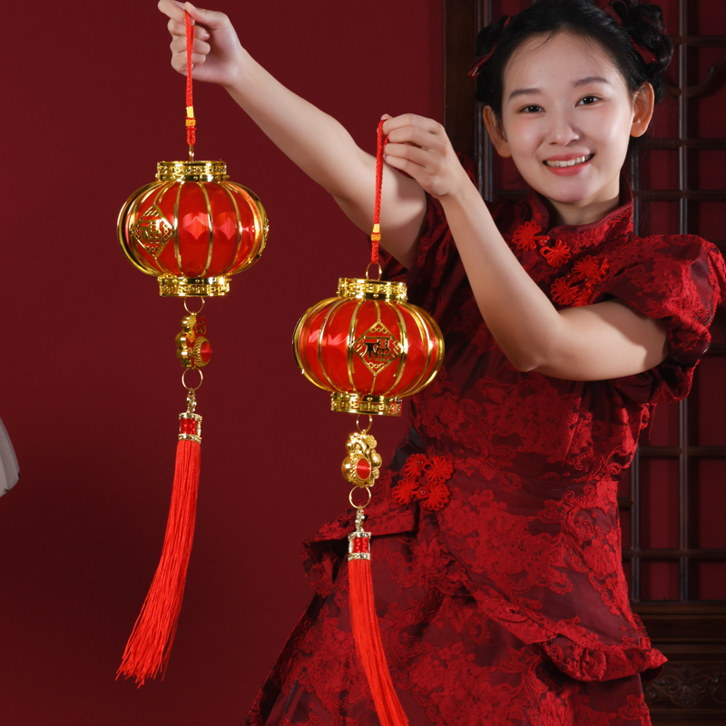 灯笼串挂饰室内外防水连串灯笼挂件新年乔迁结婚场景布置喜庆装饰