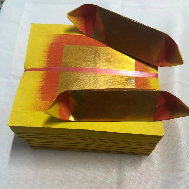 潮汕大金手工折纸小长方形折金箩花篮花瓣小莲花尺寸19x21 有教程