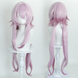 崩坏 星穹铁道三月七 长夜月 cos假发仿真头皮顶渐变色