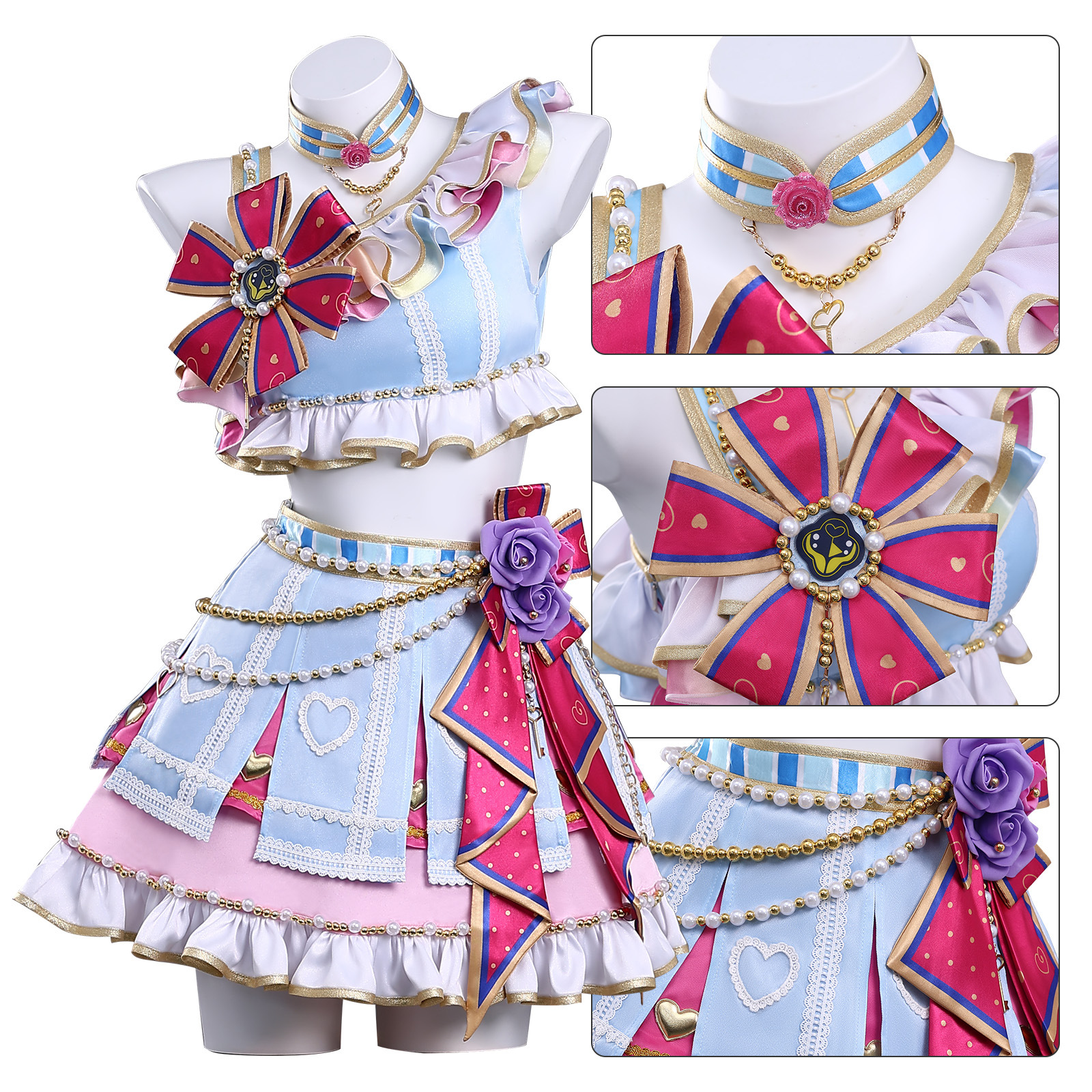 偶像活动星宫莓啦啦队雾矢葵cosplay服装二次元雾矢葵cos服