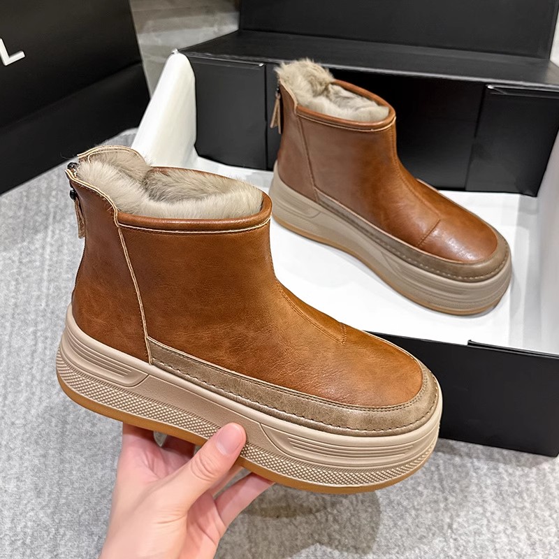 高品质-东北雪地靴女厚底