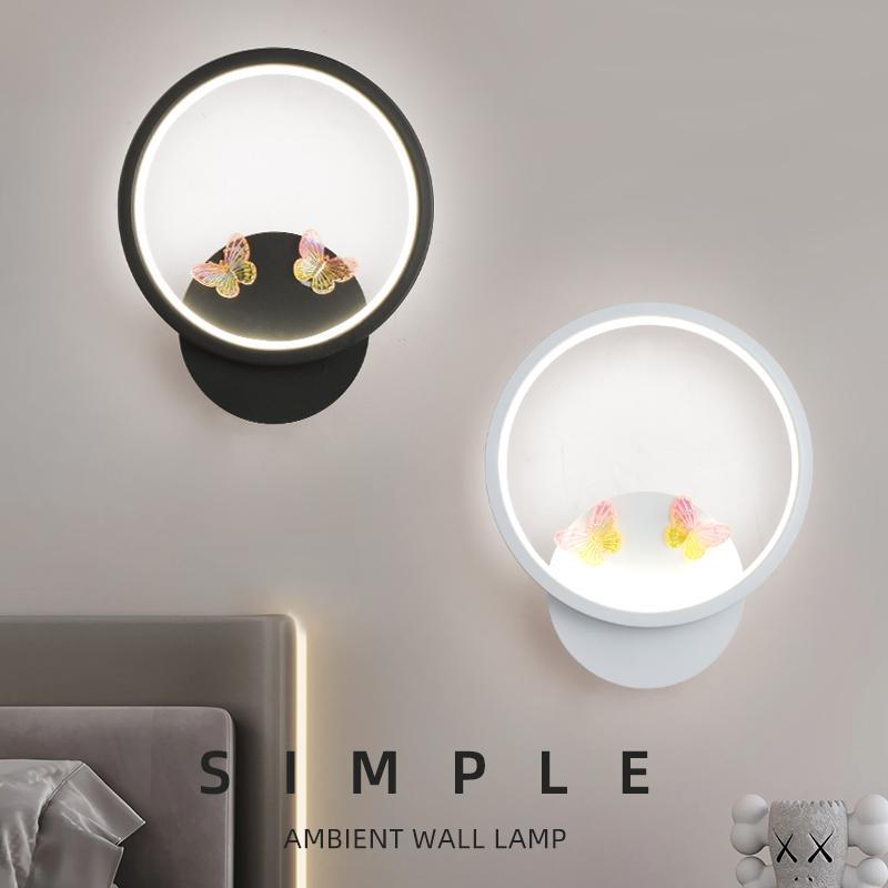 时尚10铁艺壁灯北欧创意蝴蝶壁灯