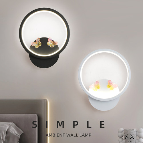 时尚10铁艺壁灯北欧创意蝴蝶壁灯