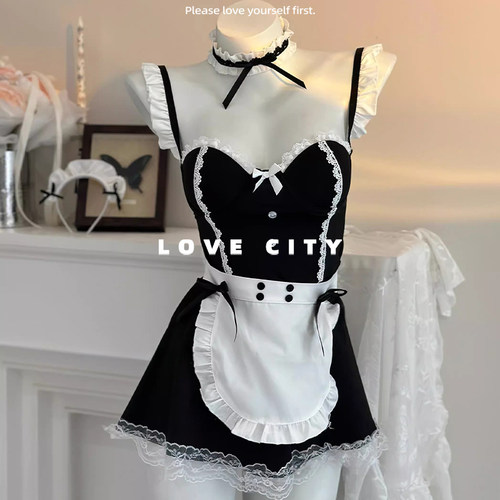 LOVECITY「甜心女友」性感辣妹可爱甜妹纯欲性感少女仆cos睡裙