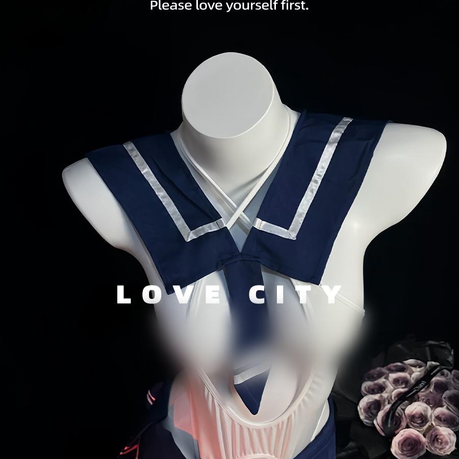 LOVECITY「甜辣学妹」性感学院风jk制服套装纯欲水手服连体内衣女