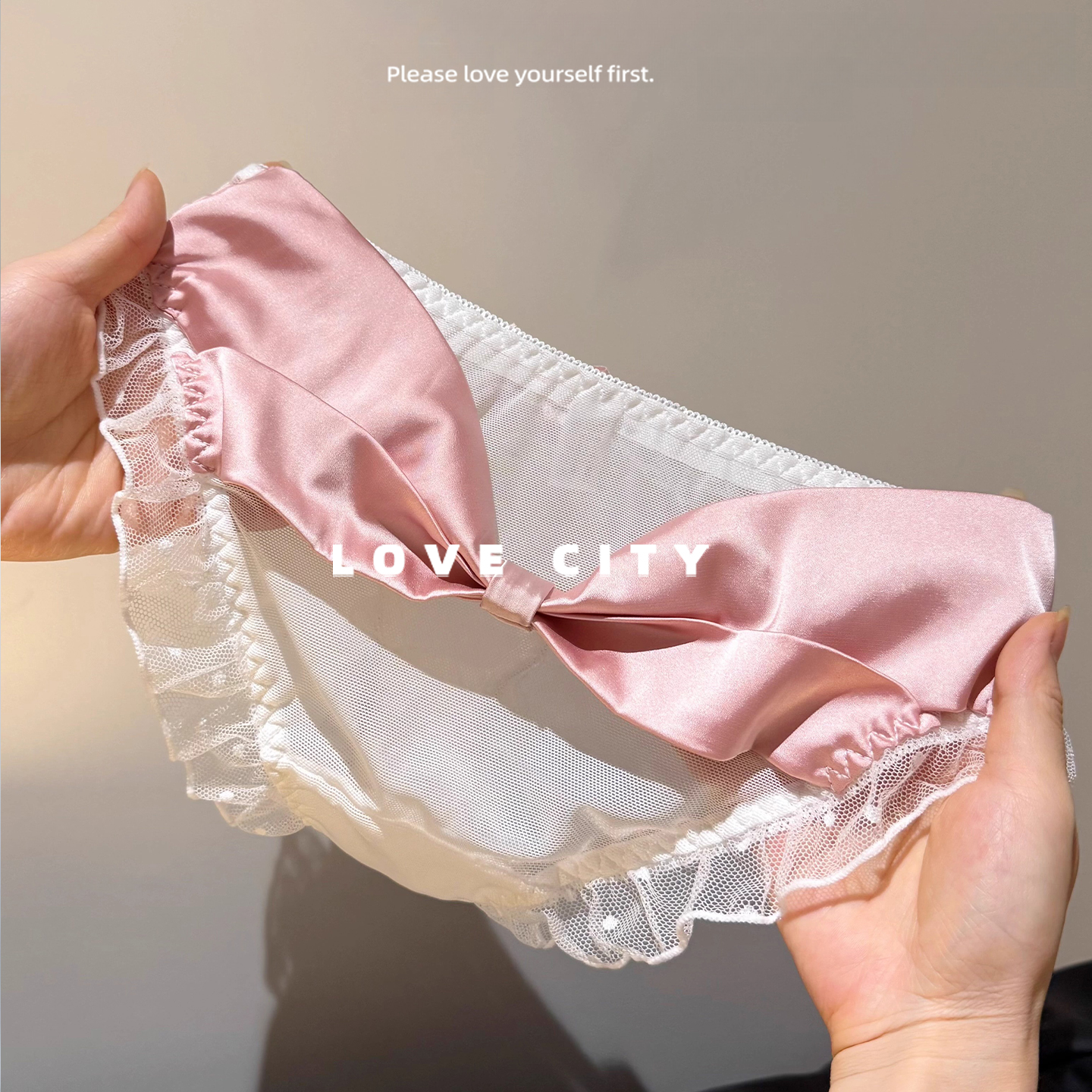 LOVECITY「爱欲私藏」日系小清新网纱荷叶边少女可爱性感女士内裤