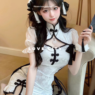 LOVECITY「中华小娘子」纯欲旗袍性感国风制服小胸甜美蝴蝶结