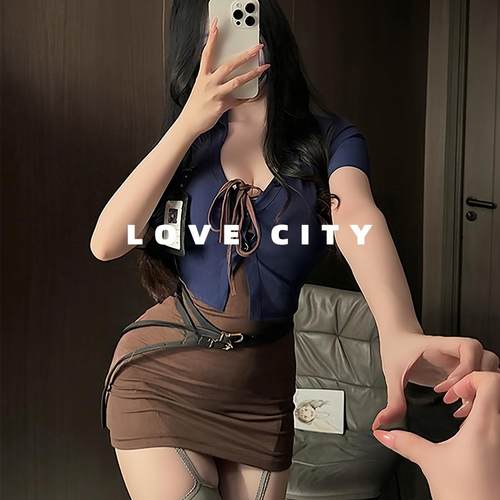 LOVECITY「兔子警官」性感空姐女警制服纯欲兔女郎cos睡衣