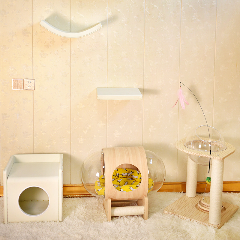 艾梦儿猫爬架实木家居实木环保