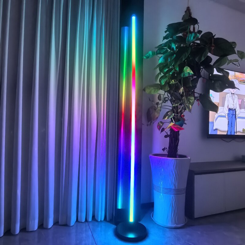 led七彩充电RGB遥控落地灯管APP舞蹈室直播户外会展氛围定制灯