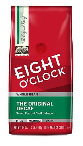 Eight O'Clock Whole Bean Coffee, The Original Decaf, 24 Ounc