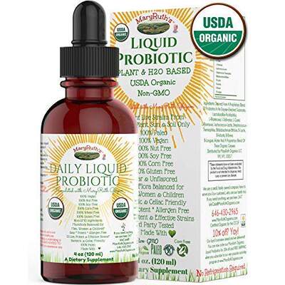 Organic Liquid Probiotics & Enzymes by MaryRuth's (Plant-Bas