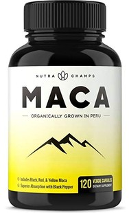 Root Powder Capsules 美国代购 Peru Maca 1000mg Grow Organic