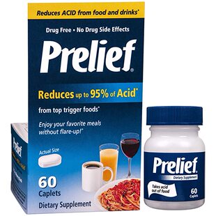 Prelief Acid Reducer Caplets 60 Count Dietary Supplement  Si