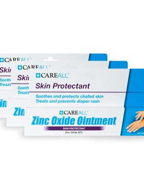 CareALL 3 Pack 2oz Zinc Oxide 20% Skin Protectant Barrier
