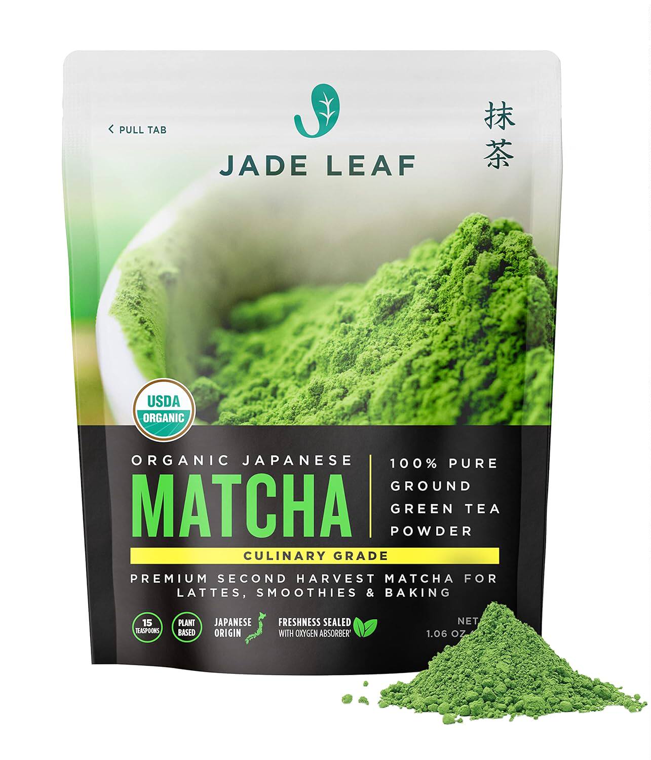 Jade Leaf Matcha Green Tea Powder - USDA Organic, Authentic图片