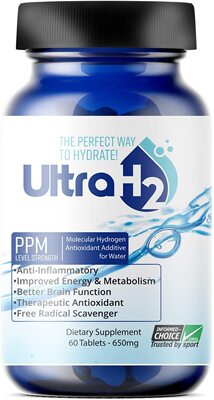 美国代购UltraH2 Molecular Hydrogen 650mg, Rich Hydrogen Magn