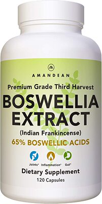 美国代购Amandean Boswellia Serrata Extract. 500mg 120 Veggie