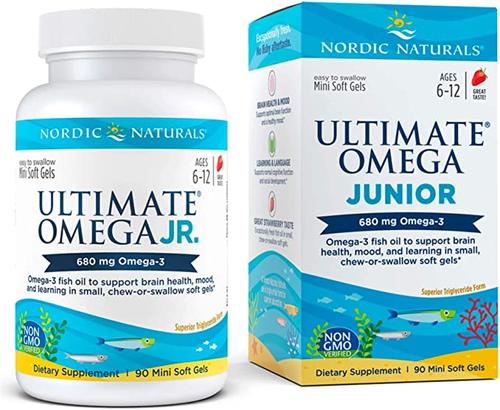 美国代购Nordic Naturals Ultimate Omega Jr, Strawberry - 90