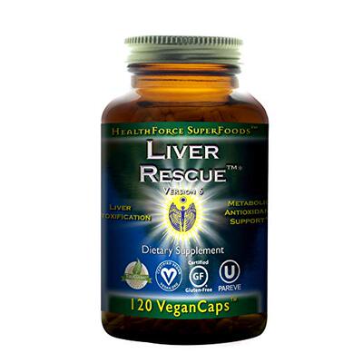 HealthForce SuperFoods Liver Rescue - 120 Vegan Capsules - A