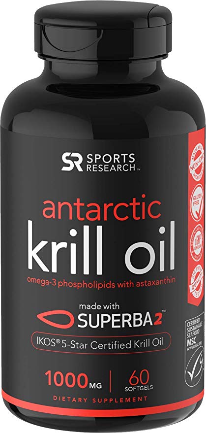 Antarctic Krill Oil (Double Strength) with Omega-3s EPA, DHA