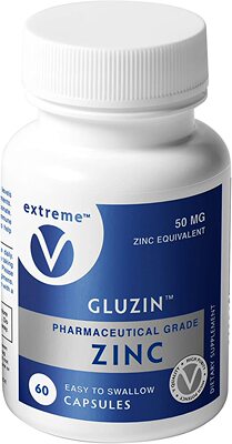 Gluzin 50MG Pharmaceutical Grade Zinc Vegan Friendly