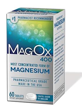 美国代购Mag-Ox 400 Magnesium Mineral Dietary Supplement Tabl