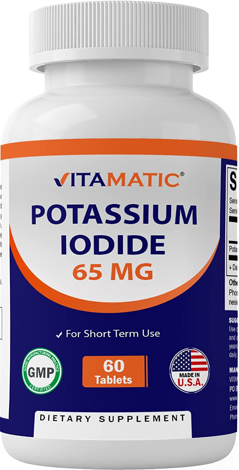美国代购Vitamatic Potassium Iodide 65 mg per Serving - 60 Ta