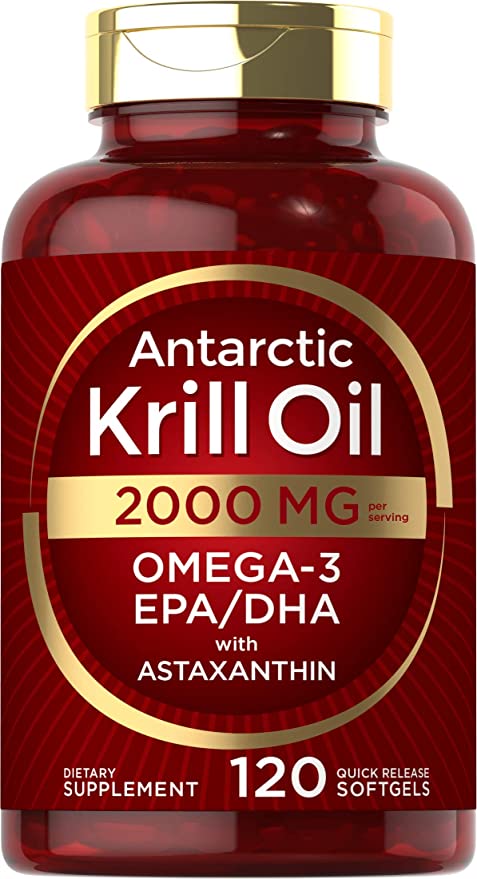 Antarctic Krill Oil 2000 mg 120 Softgels | Omega-3