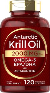 2000 120 Antarctic Omega Oil Softgels Krill