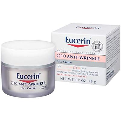 代购Eucerin Q10 Anti-Wrinkle Face Cream - Fragrance Free, Mo