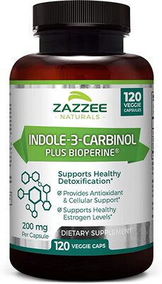 Zazzee Indole-3-Carbinol (I3C), 120 Veggie Caps, 4 Month Sup