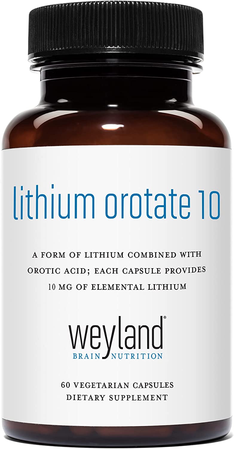 美国代购Weyland Brain Nutrition: Lithium Orotate 10mg(1 Bot