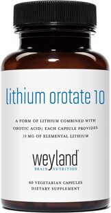 美国代购Weyland Brain Nutrition: Lithium Orotate 10mg (1 Bot