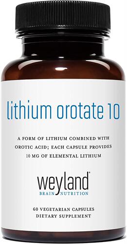 Weyland Brain Nutrition Lithium Orotate 10mg 1 Bot