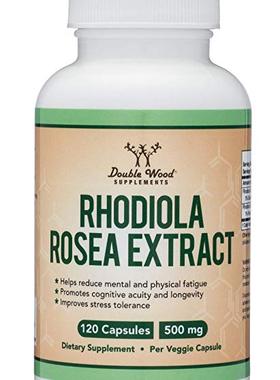 Rhodiola Rosea Supplement 500mg, 120 Vegan Capsules (Made an