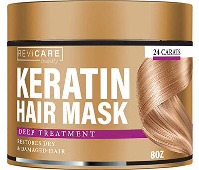 Keratin Hair Mask - Restores Dry & Damaged Hair - Effective