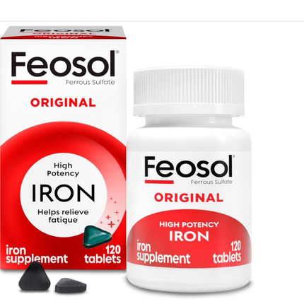 美国代购Feosol Original Iron Supplement Tablets, Non-heme, 3