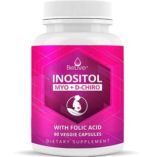 美国代购BeLive Myo-Inositol & D-Chiro Inositol Capsules - 90