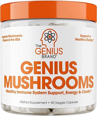 美国代购Genius Mushroom – Lions Mane, Cordyceps and Reishi