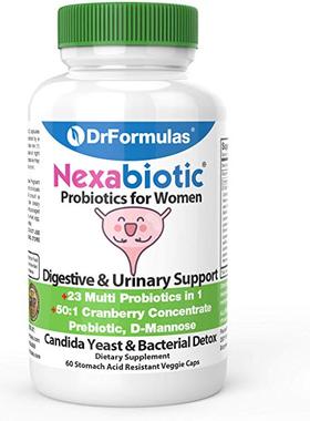 DrFormulas Probiotics for Women with Cranberry Pills, Fiber