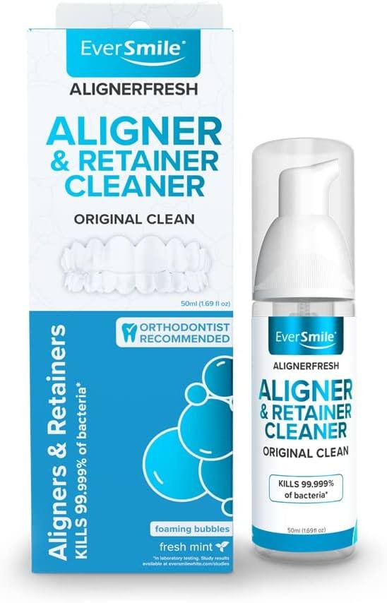 WhiteFoam Clear Retainer Cleaner - Works On Invisalign, Dent