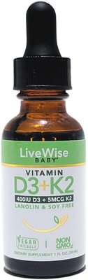 Vitamin D3 and Vitamin K2 Liquid Drops – Baby Vitam