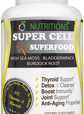 O Nutritions Organic Sea Moss Made with Organic Seamoss, Bla